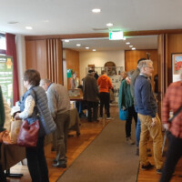 Stände der Imkergeräte-Verkaufsausstellung